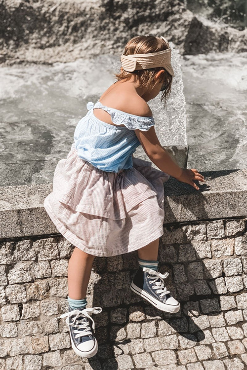 Kids' High Sneakers Navy Blue Filemon