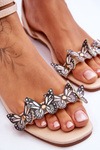 Women's Sandals With Decorative Butterflies Beige Jeane