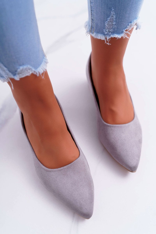 Classic Suede Grey pumps Rheya