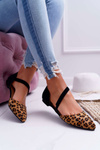 Lu Boo Ballerinas Pointed Suede Leopard Carana