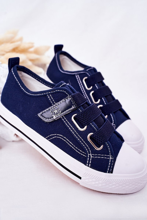 Children's Velcro Sneakers Navy Blue Avengers