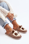 Warm Women's Slippers Brown Priseth