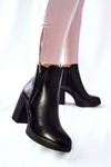 Leather Ankle Boots Black Linari