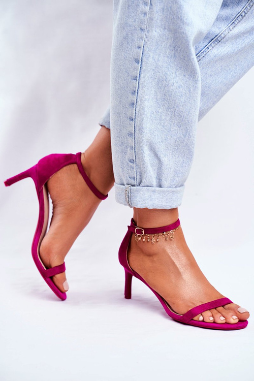 Women's Sandals On High Heel Classic Fuchsia Mintore