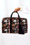 Torba Podróżna Duża NOBO Kwiaty Czarna M3150-CM20