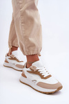 Women's Platform Sports Shoes White-Beige Henley