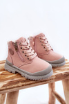 Children's Fur-insulated Boots Trappers Pink Hopper 