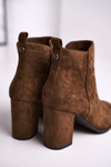 Women’s Boots On High Heel Sergio Leone Olive BT508