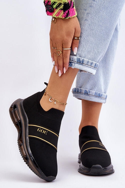 Women's Slip-On Sports Shoes GOE LL2N4032 Black