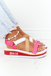 Foam Wedge Sandals Big Star HH274A083 Pink