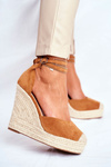 Women's Sandals On Anchor Flax Camel Canterola