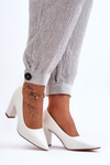 Classic Heels On A Heel White Odessa