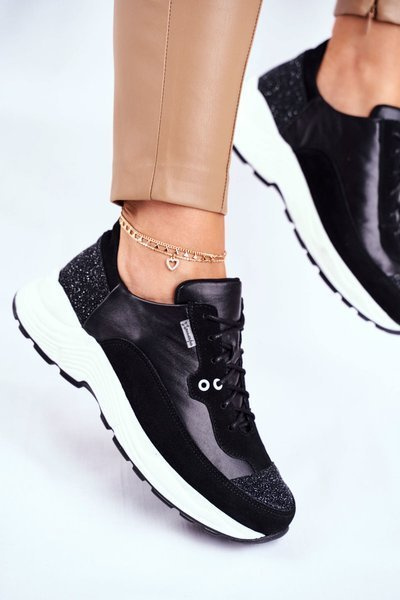 Women's Sport Shoes Sneakers Leather Maciejka 04845-01