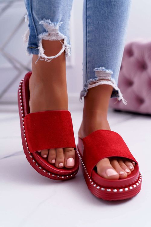 Women's High Flip Flops Red Kadela