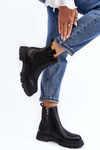 Women's black zip-up ankle boots Ramhel
