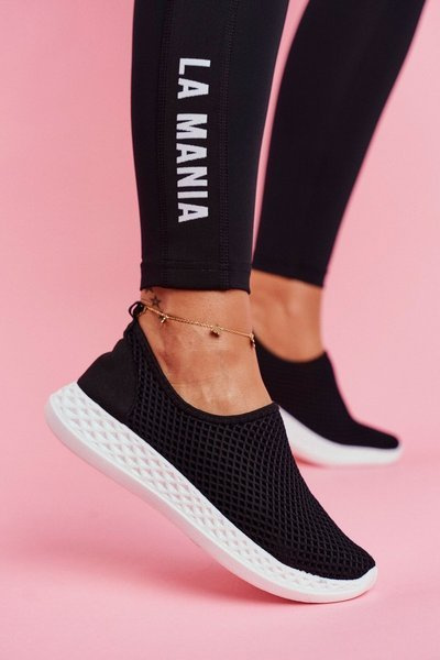Damskie Sportowe Obuwie Wsuwane Czarne Gestacio