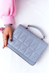 Women's Quilted Messenger Bag Monaco Light Blue