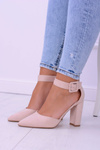 Women's Suede Stiletto pumps Beige Harinta