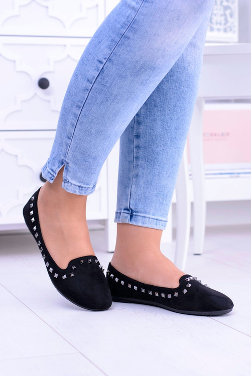 Black Ballerina Lords with studs Randal