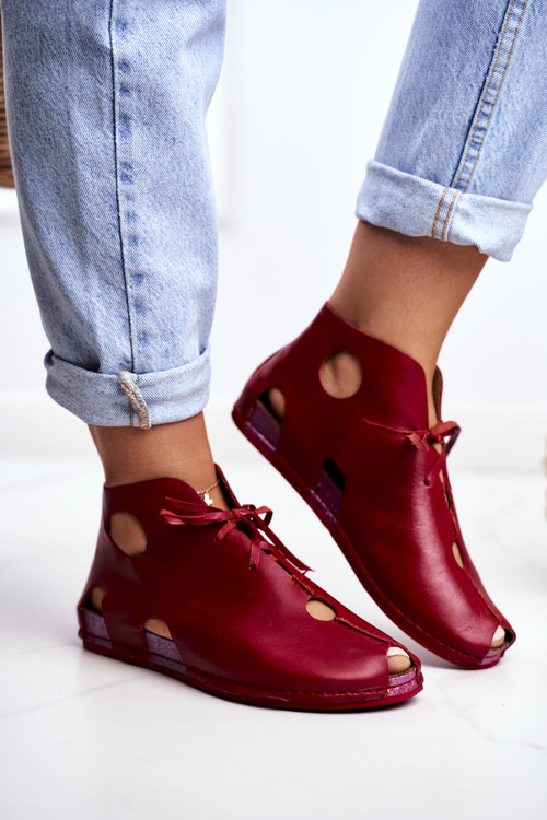 Women's Brogues Maciejka Red 03426-08