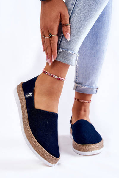 Women's Sneakers Slip On Big Star KK276009 Navy blue