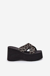 Women's Wedge And Platform Sandals Panther Black Sevolee