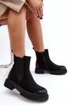 Women's Lined Zip-Up Ankle Boots Black Vesta
