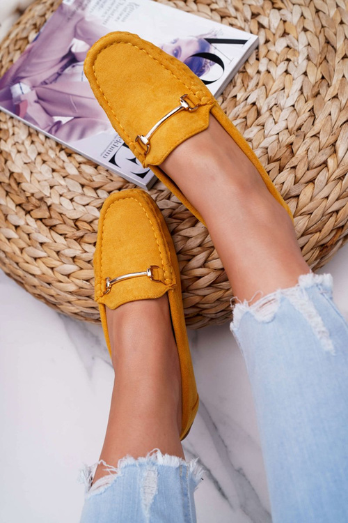 Women's Mokassins Yellow Suede Sonnero