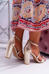 Women's Stiletto Sandals Gold Klaira