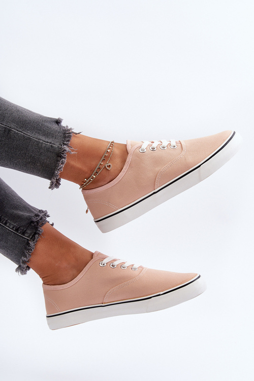 Tenisówki Trampki Klasyczne Damskie Różowe B-808