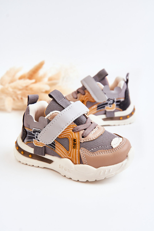 Children's Cloth Sport Shoes Grey-Brown Nathine