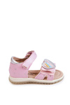 Children's Leather Sandals With A Heart Pink Elianna
