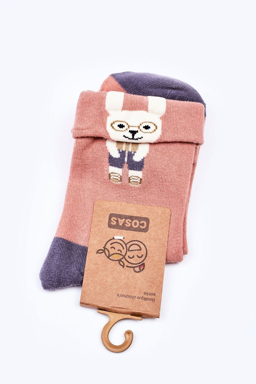 Children's Cotton Socks With A Rabbit COSAS Orange