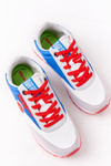 Buty Sportowe Memory Foam Big Star Biało-Niebieskie HH274526 