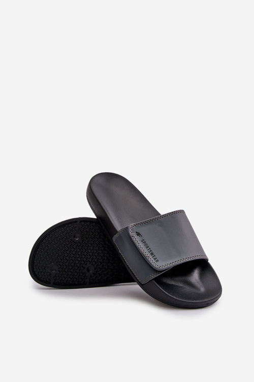 Męskie Klapki Szare 4FMM00FFLIM032-25S