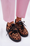 Low Women's Sports Shoes In Leopard Print Brown Zelevelis