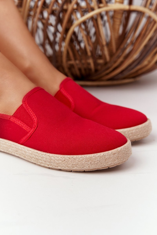 Espadrilles On A Braided Sole Big Star HDD274018 Red
