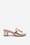 Women's Beige High Heel Sandals Bralya