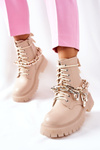 Stylish High Boots Beige Grail