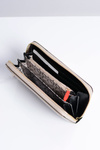 Large Women's Beige Lacquered Nobo Wallet