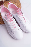 Women's Sneakers White Pink Nigrid Strap
