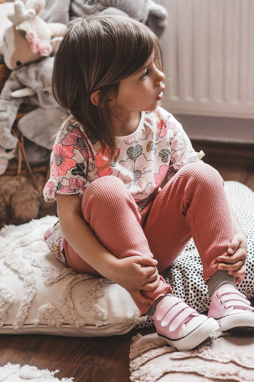 Children's Sneakers With Velcro Pink Bernie