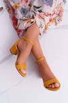 Women's Stiletto Sandals Yellow Zephira