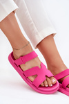 Women's Rubber Slides With Strap Fuchsia Tavirae