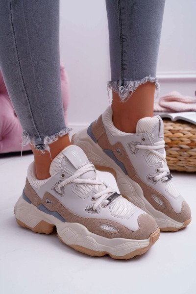 Women's Athletic Footwear Big Star by Daniel Lopez Beige FF274429