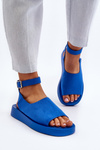 Comfortable Women's Platform Sandals in Blue Rubie