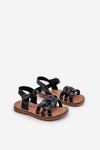 Children's Sandals with Velcro Fastening Black Sarniema