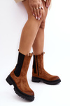 Women's Zip-up Ankle Boots Camel Samil
