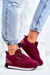 Buty Sportowe Zamszowe Big Star Bordowe GG274462