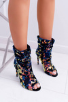 Women's Heeled Boots Elegant with Iridescent Sequins Harley